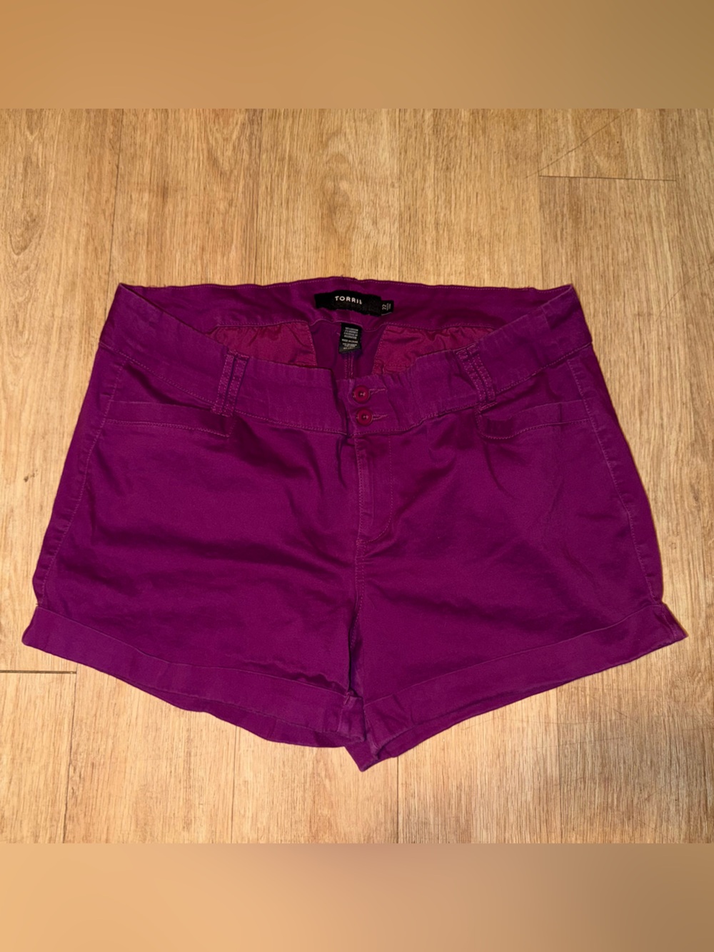 torrid Magenta Stretch Shorts